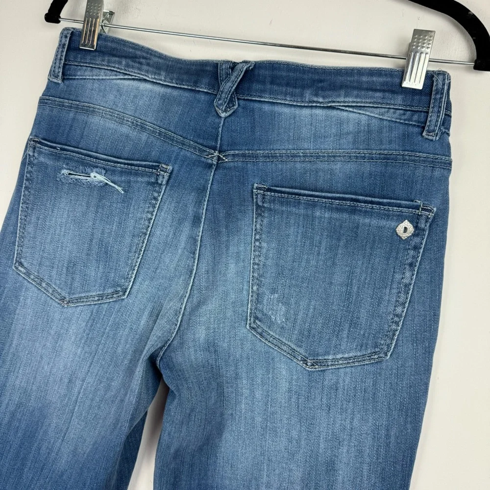 Democracy Ab Technology Vintage High Rise Skinny Straight Leg Jeans Sz 4
